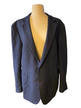 Tailorbyrd Navy Basketweave Wool Sport Coat